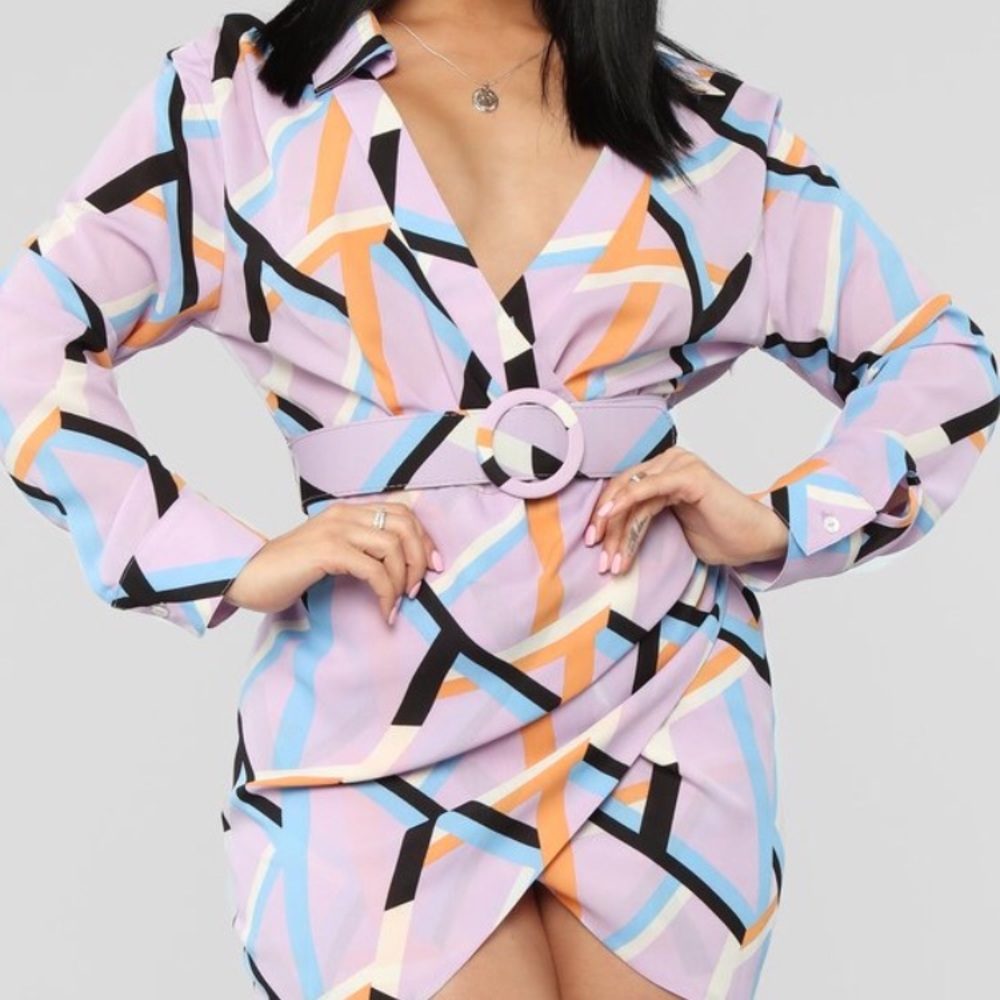 GROOVY MAMA MINI DRESS - FASHION NOVA